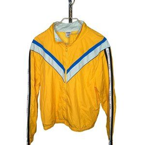M/L PINK Victoria's Secret Yellow Retro 80's look Windbreaker Jacket
